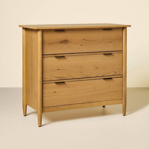 3 Drawer Modern Wood Dresser - Natural - Hearth & Hand™ With Magnolia
