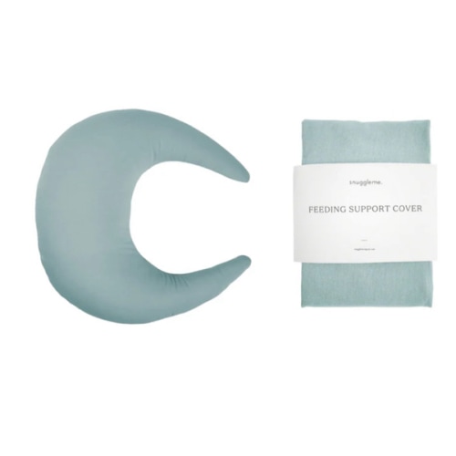Feeding Pillow + Organic Cover Set | Slate