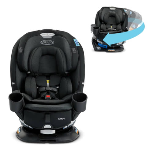 Graco Turn2Me 3-in-1 Convertible Car Seat, Rotating Seat feature, with Rear-Facing, Forward-Facing and Highback Booster options in Cambridge