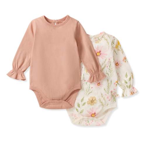 Wild Floral Organic Cotton Bodysuits 2 Pack – Burt's Bees Baby