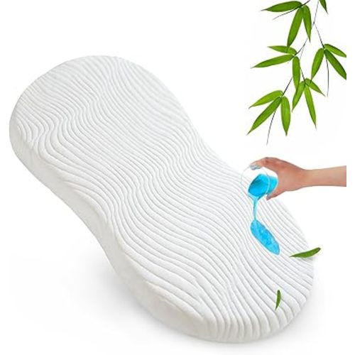 Luv4babe Baby Bassinet Mattress Pad Compatible with Halo Bassinet, 18" x 30" x 0.8", Waterproof Replacement Pad with Removable & Washable Mattress Cover