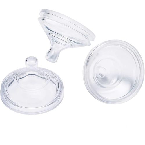 Boon Nursh Silicone Baby Bottle Nipples - Bottle Nipples for Boon Nursh Baby Bottles - Baby Bottle-Feeding Supplies - Medium Flow Baby Bottle Nipples - 3 Count