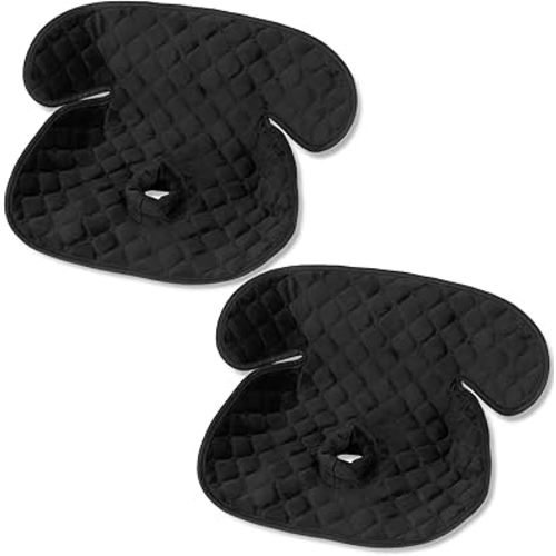 Piddle Pad Car Seat Protector, BicycleStore Waterproof Liner Potty Training Pads Machine Washable Toddlers Car Seat Baby Infants Saver Cover Mat for Child Stroller, Dinner Chair (New Black 2 Pack)