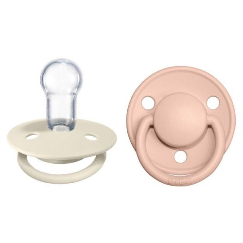 Bibs De Lux Silicone Pacifier - 0-3 Years - 2pk - Ivory/sage