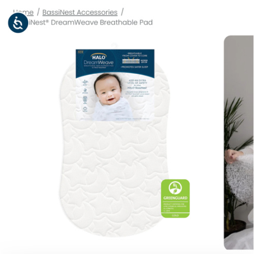 DreamWeave Breathable BassiNest Pad | HALO