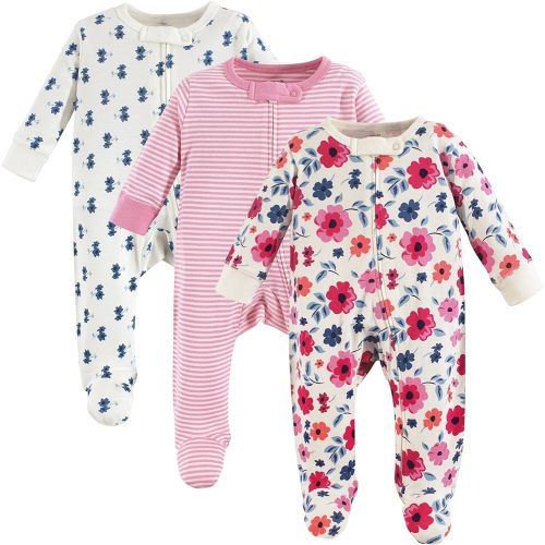 Touched by Nature Baby Girls' Organic Cotton Sleep and Play
