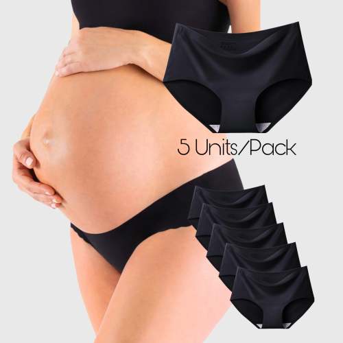 Luna - Seamless Silk Maternity Underwear (5PCS)