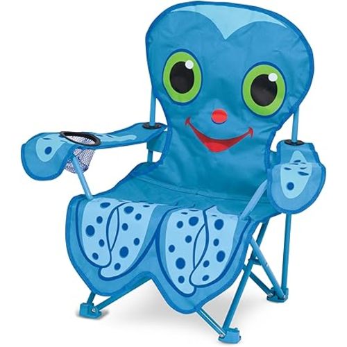 Melissa & Doug Sunny Patch Flex Octopus Folding Beach Chair For Kids (Frustration-Free Packaging)