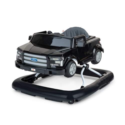 Bright Starts Ford F-150 4-in-1 Infant Baby Walker with Removable Steering Wheel, Black