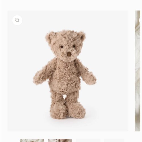 Bear 9" Plush Stuffed Toy – Elegant Baby