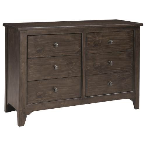 Eastern Shore Taylor 6 Drawer Dresser in River Rock