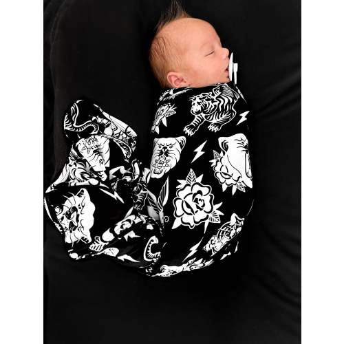 Bamboo Stretch Swaddle in Born to be Wild