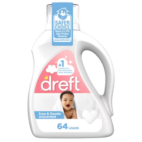Dreft Unscented Liquid Laundry Baby Detergent