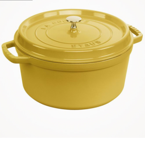 Staub Cast Iron - Round Cocottes 7 qt, Round, Cocotte, Dark Blue