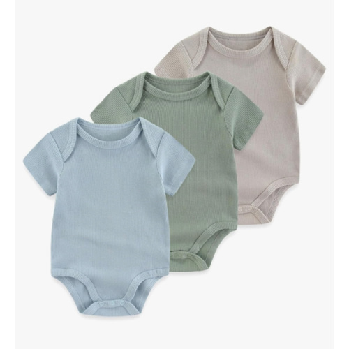 Baby Bodysuit Boy Girl Clothes Soft Newborn Infant Outfit Short Sleeve Romper