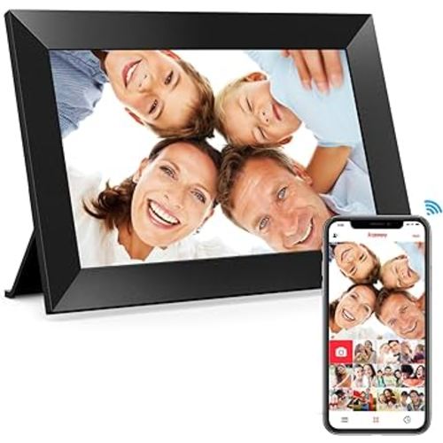 Frameo 10.1 Inch WiFi Digital Picture Frame, 1280x800 HD IPS Touch Screen Photo Frame Electronic, 32GB Memory, Auto-Rotate, Wall Mountable, Share Photos/Videos Instantly via Frameo App from Anywhere