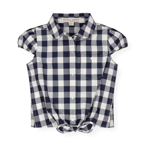 Tie-Front Button Down Top