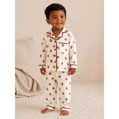 Teddy Bear | Organic Cotton Pointelle Baby Clothes Toddler Lounge Set – SpearmintLOVE