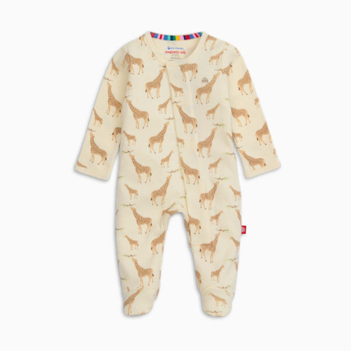 Organic Cotton Footie - Cream Jolie Giraffe