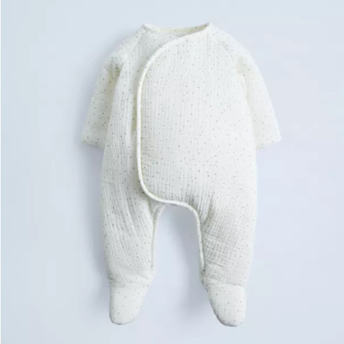 STARS PADDED TEXTURED ROMPER - Ecru | ZARA United States