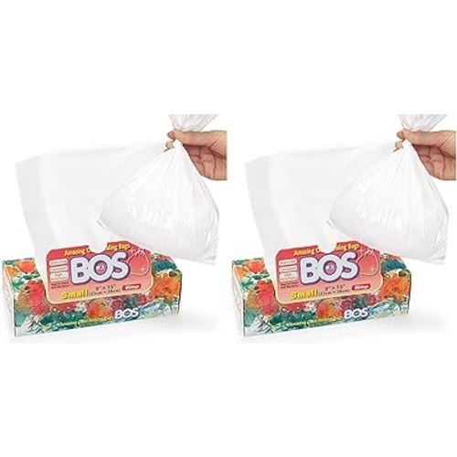 Home & Food Small Trash Bags[Size S, Color White] (Pack of 2)
