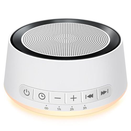 Sound Machine White Noise Machine with 30 Soothing Sounds 12 Colors Night Light Sleep Machine for Baby Kids Adults Brown Nosie Machine Pink Noise Machine with 32 Volume Levels for Office Home Travel