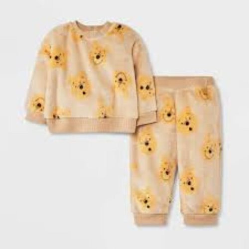Disney Baby Winnie the Pooh Yellow Fleece Outfit