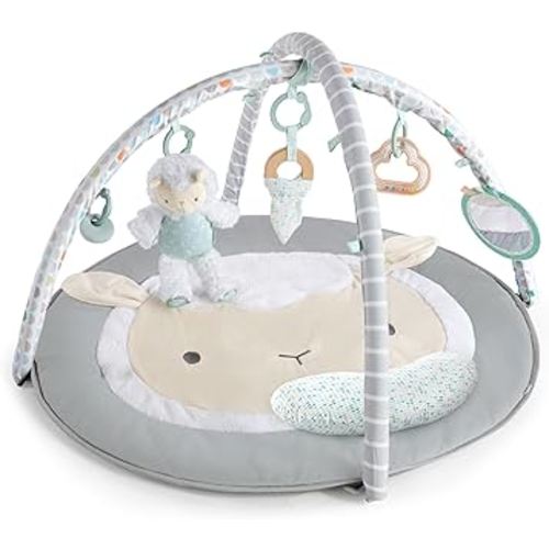 Ingenuity Sheppy’s Spot Ultra Plush Baby Activity Gym & Tummy Time Mat, Newborn and up - Corrie