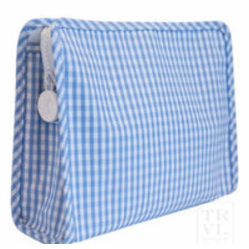 Shaina Shapiro Registry- Medium Roadie Zip Pouch with embroidery - Sky – Lovely Little Things