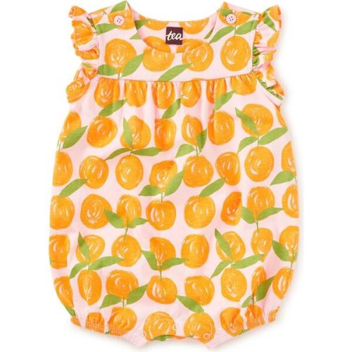Flutter Baby Romper, Valencia Orange - Tea Collection | Maisonette
