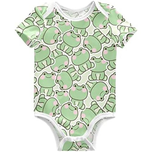 Ollabaky Unisex Baby Bodysuits Short-Sleeve Cotton Baby Clothes for Girls Boys 0-24 Months