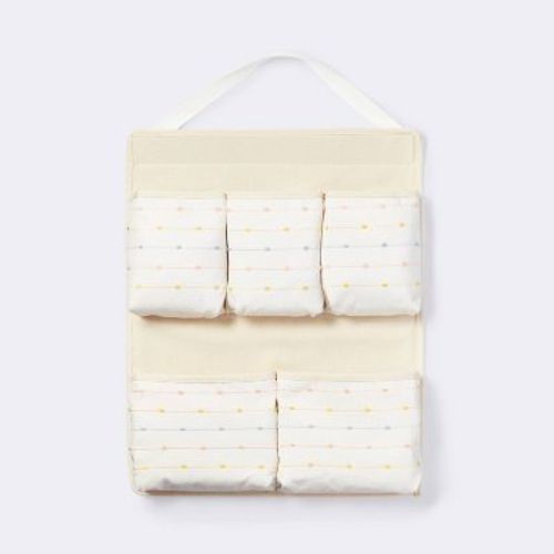 Wall Hanging Storage With Slub Stitching - Cream - Cloud Island™