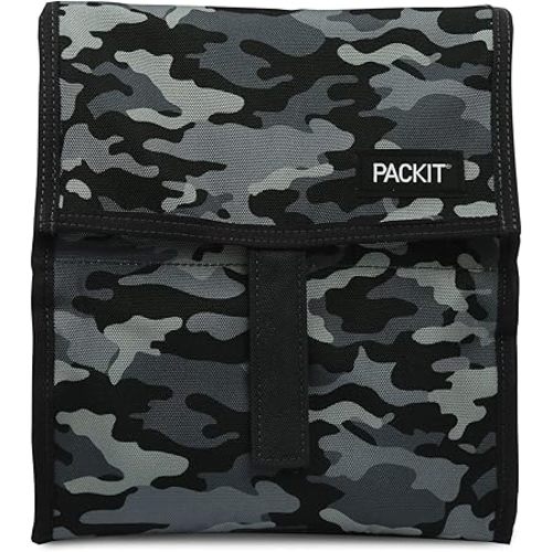 Freezable Lunch Bag, Charcoal Camo