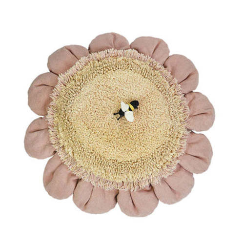Pink Daisy Floor Cushion