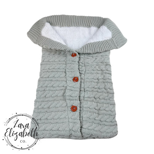 Knitted Baby Sleeping Bag | Baby Play Blanket | Baby Pram Sleeping Sack | Knitted Baby Sleeping Bag | Baby Shower Gift | Newborn Baby