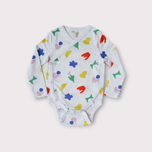 Organic Pima Cotton Wrap Front Bodysuit