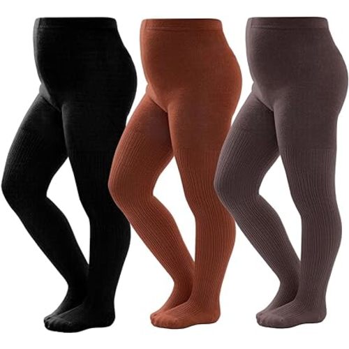 vanberfia Warm Tights for Baby Girl: Winter Cotton Cable Knit Stocking - Thick Toddler Legging for Various Occasions