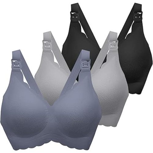 Nursing Bras for Breastfeeding, Seamless Ultra Comfort Maternity Bra, Natural Shape Pregnancy Bras for Women