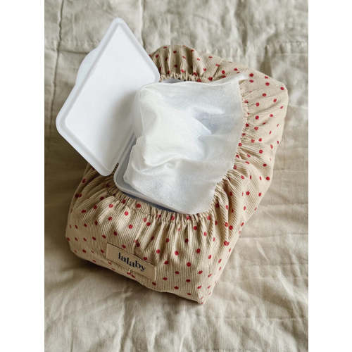 Wet wipe cover red dot