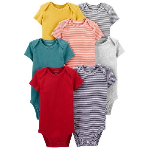 7-Pack Short-Sleeve Bodysuits - Multi (6 mos)