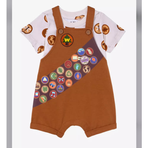 Disney Pixar Up Russell Wilderness Explorer Infant Overall Set -- BoxLunch Exclusive | BoxLunch