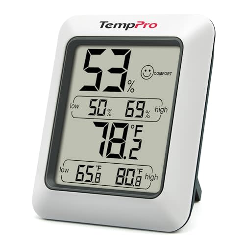 ThermoPro TP50 Digital Hygrometer Indoor Thermometer Room Thermometer and Humidity Gauge with Temperature Humidity Monitor