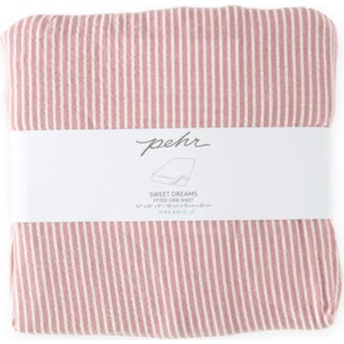 Organic Cotton Seersucker Crib Sheet
