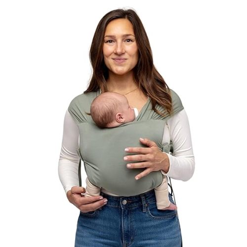 WildBird - Aerial Buckle Wrap - Babies 0-6 Months - Large (L-4XL) Acadian - Newborn Baby Carrier - Front Carry - Soft Fabric, Straps, Head Support, Padded Waist Belt - Baby Essentials - New Mom Gifts