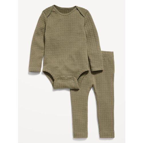 Unisex Jacquard-Knit Bodysuit & Pants Set for Baby | Old Navy
