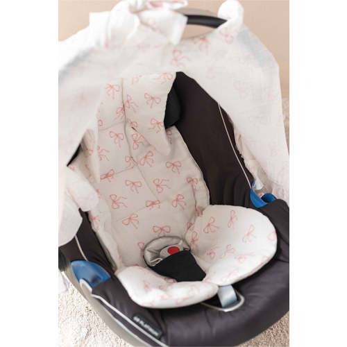 Baby Car Seat Cushion - Ribbon / Pink