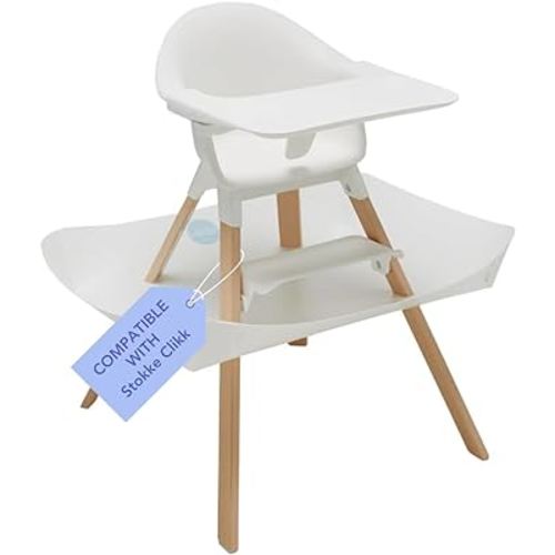 CATCHY - Food Catcher - Compatible with Stokke Clikk High Chair - Highchair Sold Separately - Baby & Toddler Food & Mess Catcher - Under High Chair Accessory - Baby Feeding Essentials