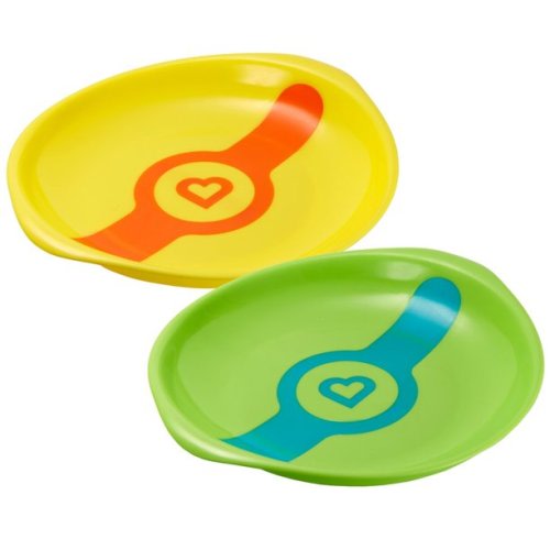 Munchkin White Hot Toddler Plates, 2ct - Assorted Colors