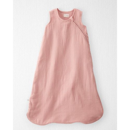 Organic Cotton Gauze Zip Blanket - Winter Blush - medium