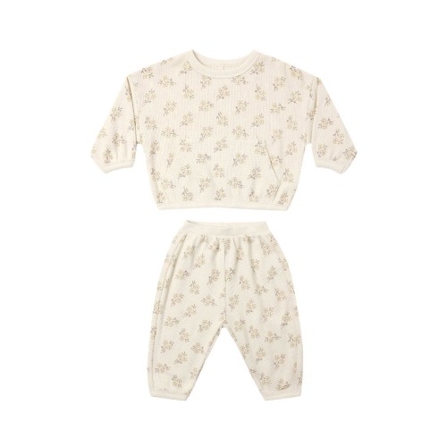 Kids' Waffle Slouch Set